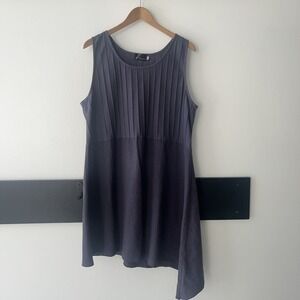 Fenini Anthropologie Asymmetrical Purple Dress. Knee Length. XL Tunic